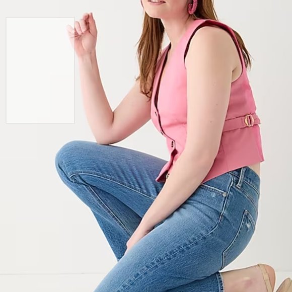 NWT J. Crew High-rise '90s Classic Straight Jean in Rouses Wash, size 30 - Picture 4 of 9